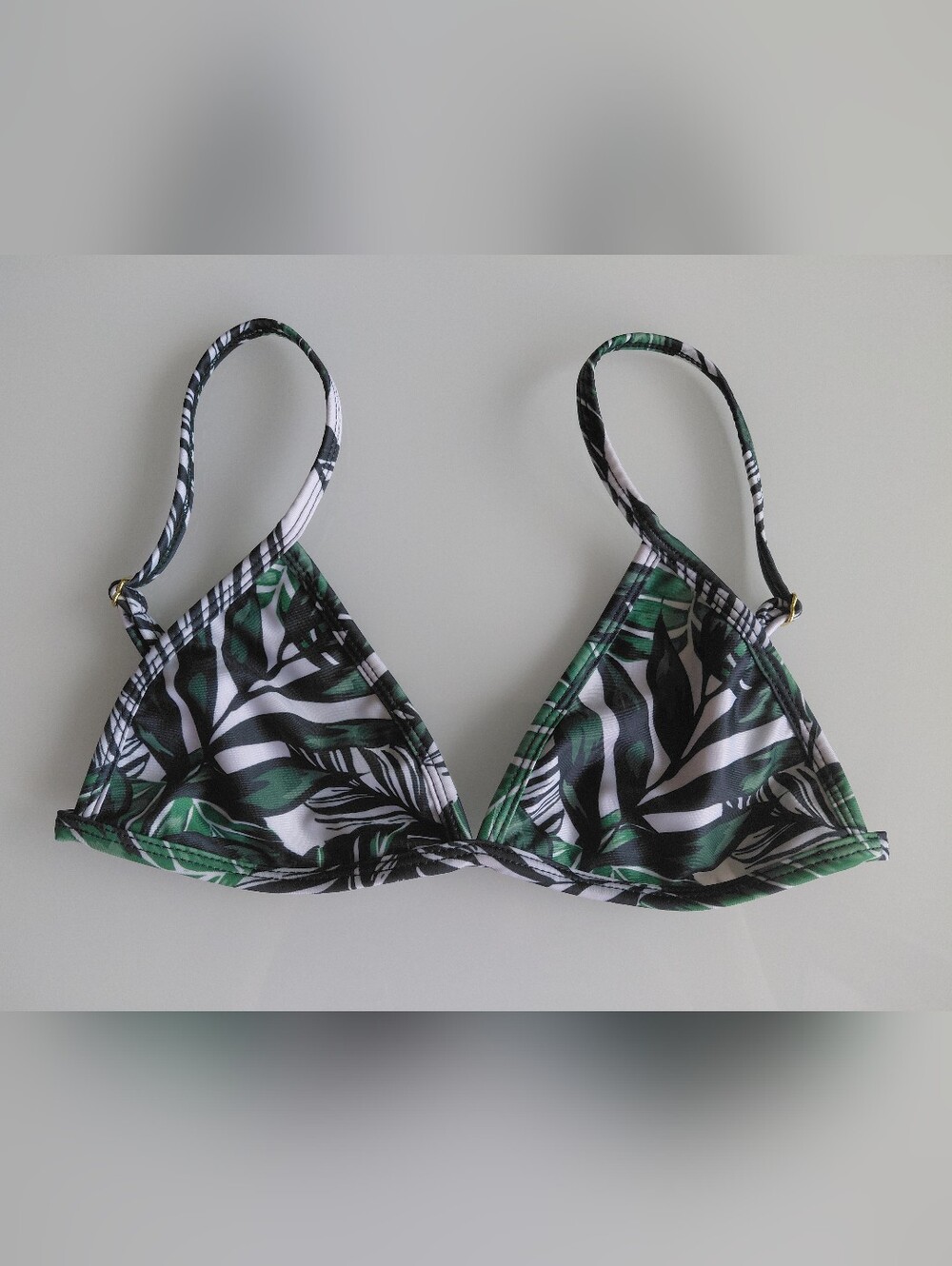 Sundaze Green Leaf Print Triangle Bikini - S/M